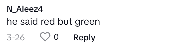 TikTok comment